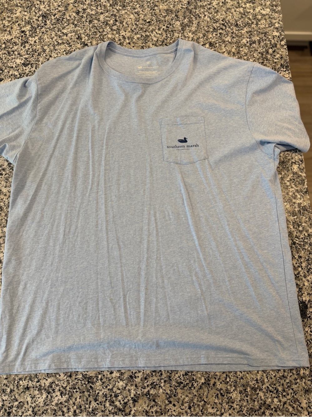 Southern Marsh Men's Heather Sky Pocket Tee
